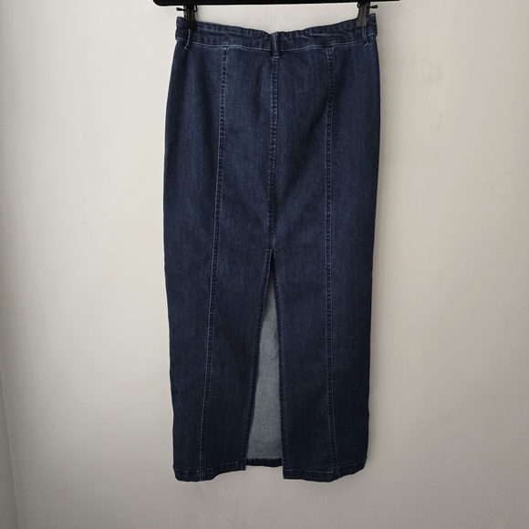 Belle Vere Classic Denim Midi Skirt S - Picture 4 of 7